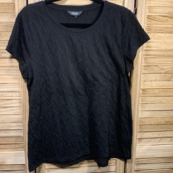 Simply Vera Verawang Black Textured Design Size M - Picture 2 of 8